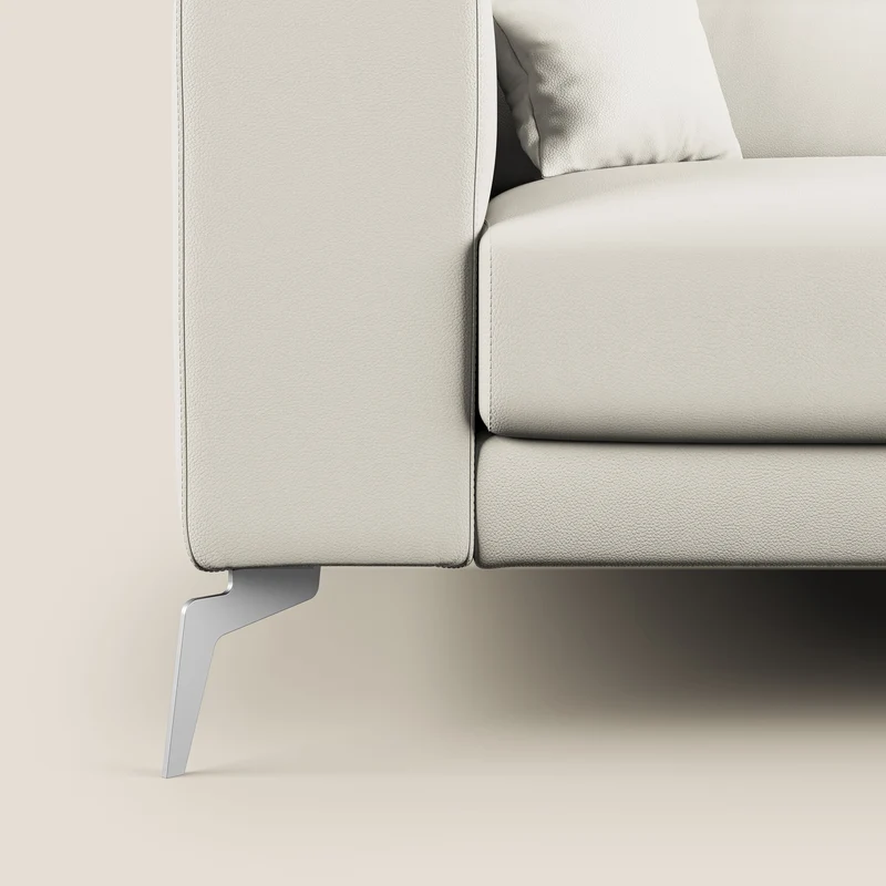 Blade Canapé moderne avec têtières inclinables en Similicuir T04 blanc
