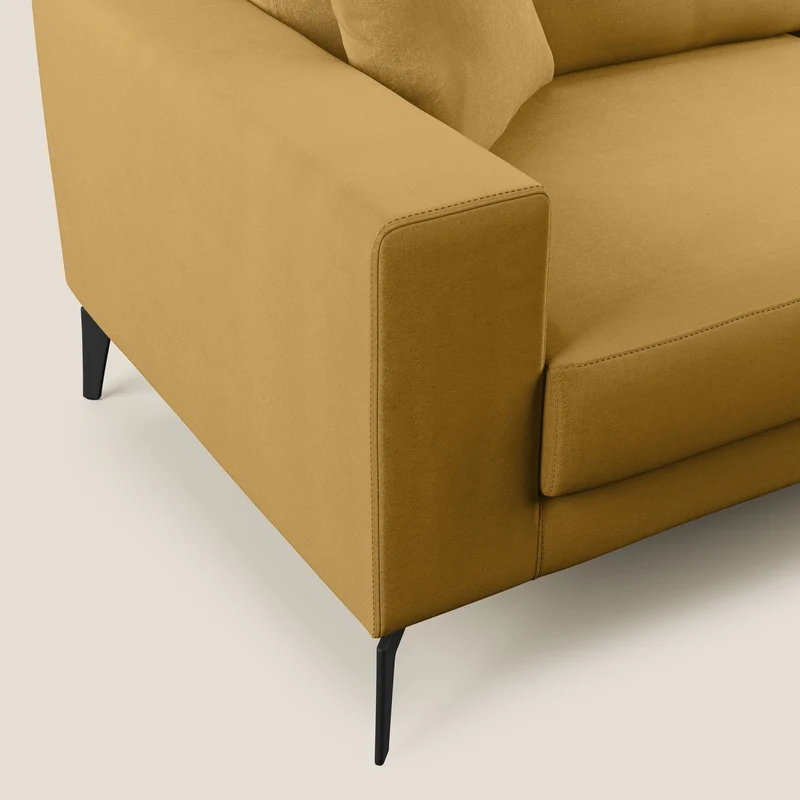 Prestige canapé moderne en microfibre détachable T11 jaune