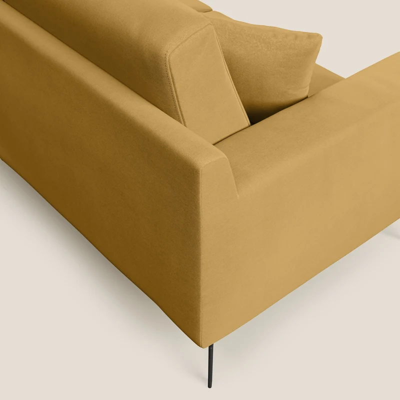 Prestige canapé moderne en microfibre détachable T11 jaune