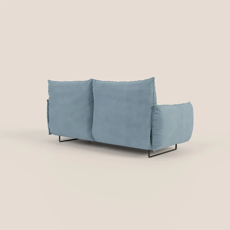 Monamour canapé au design moderne avec option relax électrique en microfibre détachable imperméable T11 sucre glace