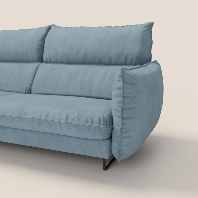 Monamour canapé au design moderne avec option relax électrique en microfibre détachable imperméable T11 sucre glace