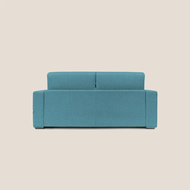 Nixon Canapé convertible avec matelas 20cm en tissu imperméable T03 bleu ciel