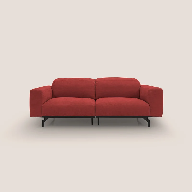 Sakura Canapé modulable en tissu flammé doux et imperméable T14 rouge