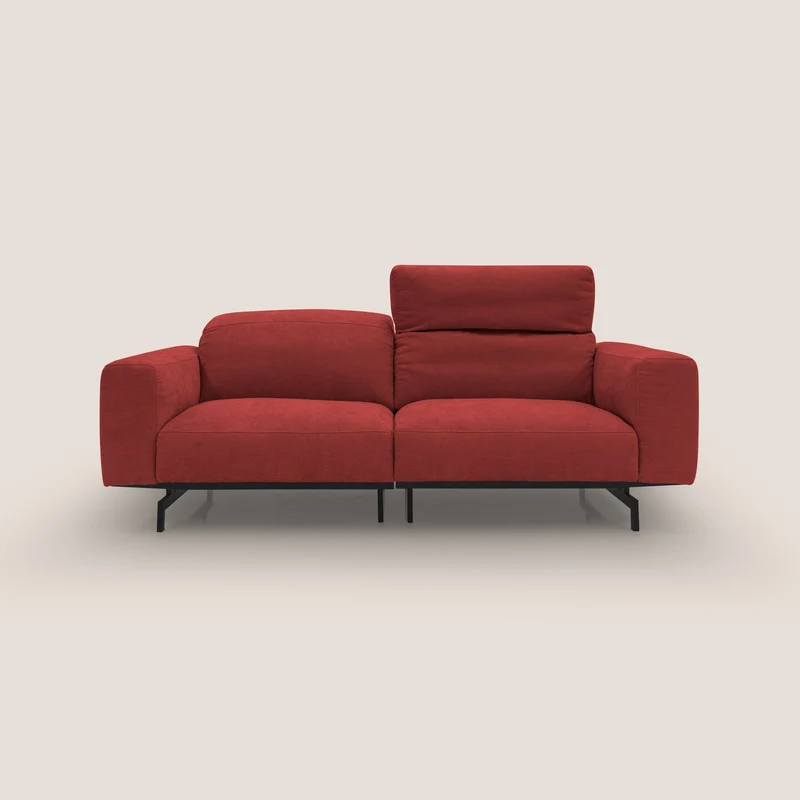 Sakura Canapé modulable en tissu flammé doux et imperméable T14 rouge