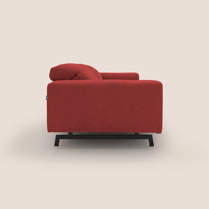 Sakura Canapé modulable en tissu flammé doux et imperméable T14 rouge