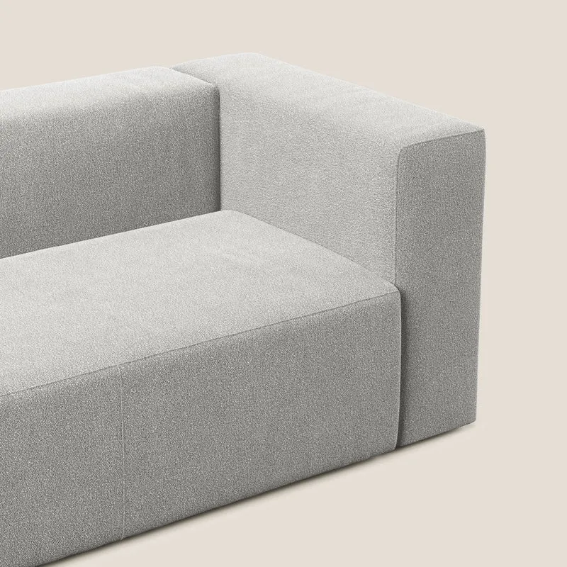 Nettuno module d'angle/latéral maxi en bouclette douce T07 gris