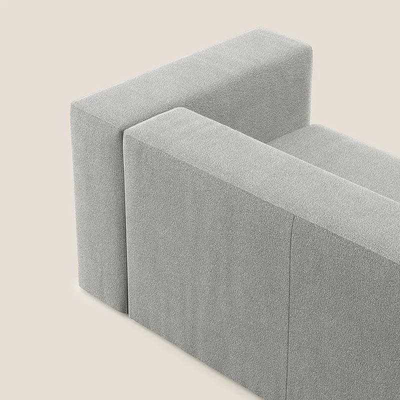 Nettuno module d'angle/latéral maxi en bouclette douce T07 gris