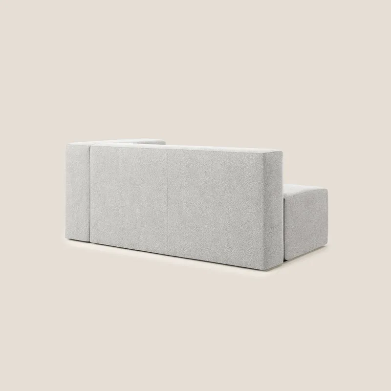 Nettuno module d'angle/latéral maxi en bouclette douce T07 gris