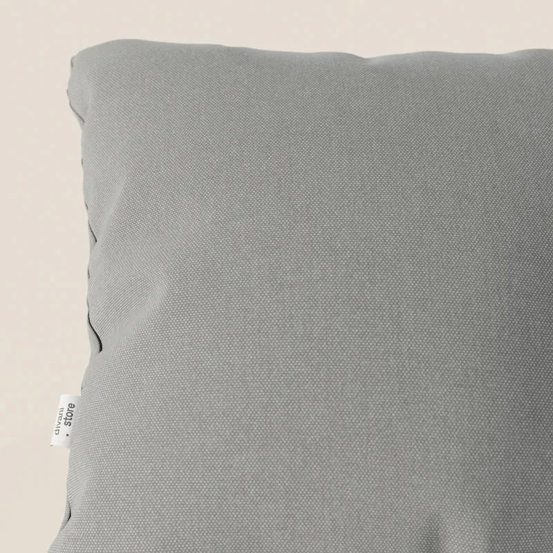 Honey coussin disponible en plusieurs couleurs, réalisé en tissu imperméable similaire au coton T13 gris