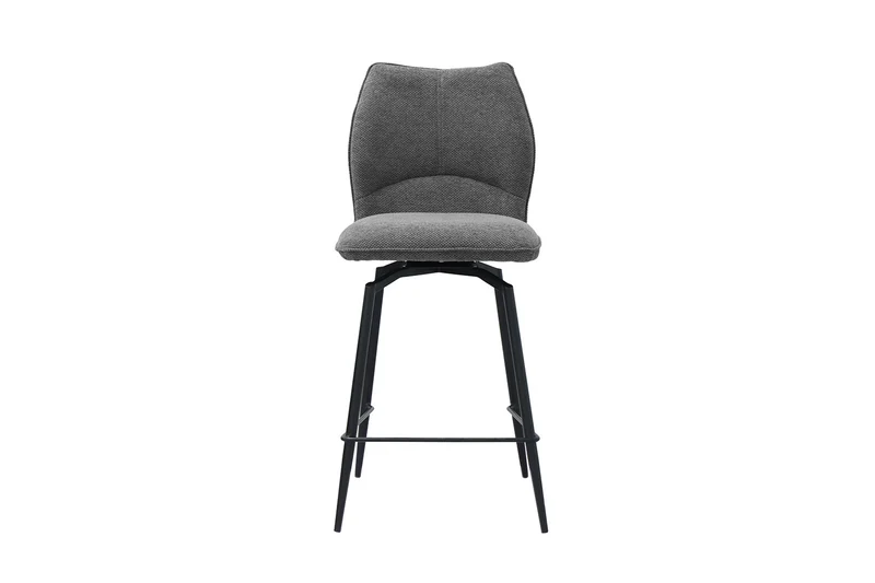 Chaise de comptoir Lara Pivotant Gris