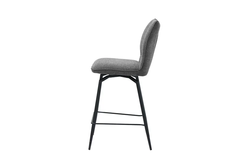 Chaise de comptoir Lara Pivotant Gris
