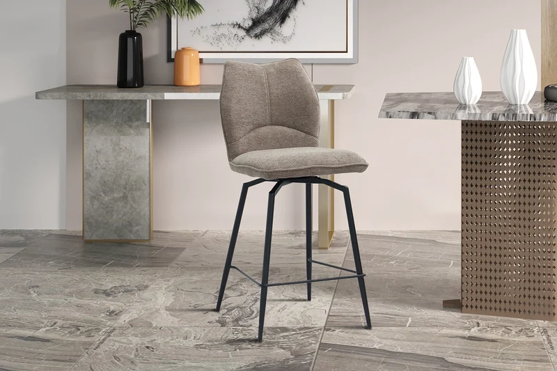 Chaise de comptoir Lara Pivotant Sable