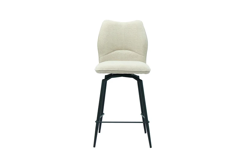 Chaise de comptoir Lara Pivotant Ecru