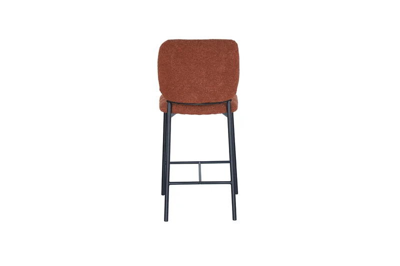 Chaise de comptoir Sophia Tissu Rouille