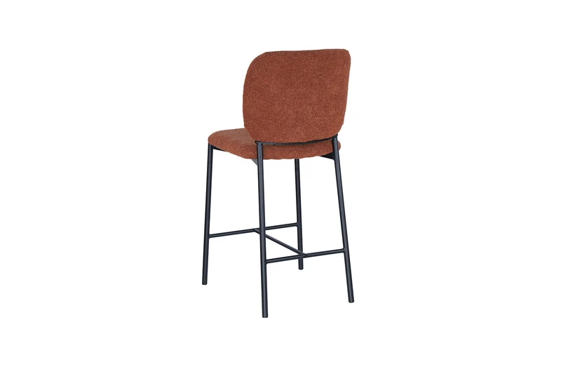 Chaise de comptoir Sophia Tissu Rouille