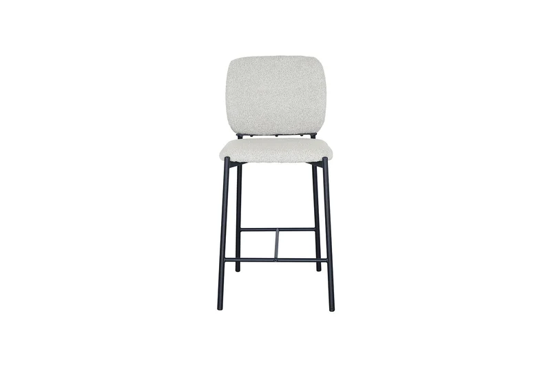 Chaise de comptoir Sophia Tissu Beige