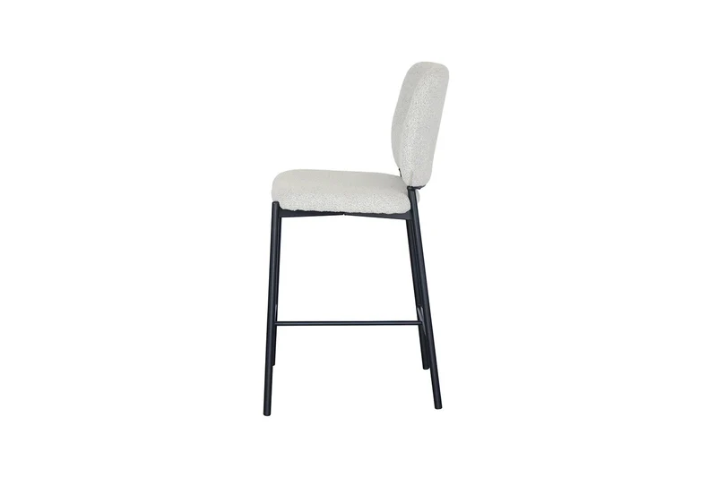 Chaise de comptoir Sophia Tissu Beige