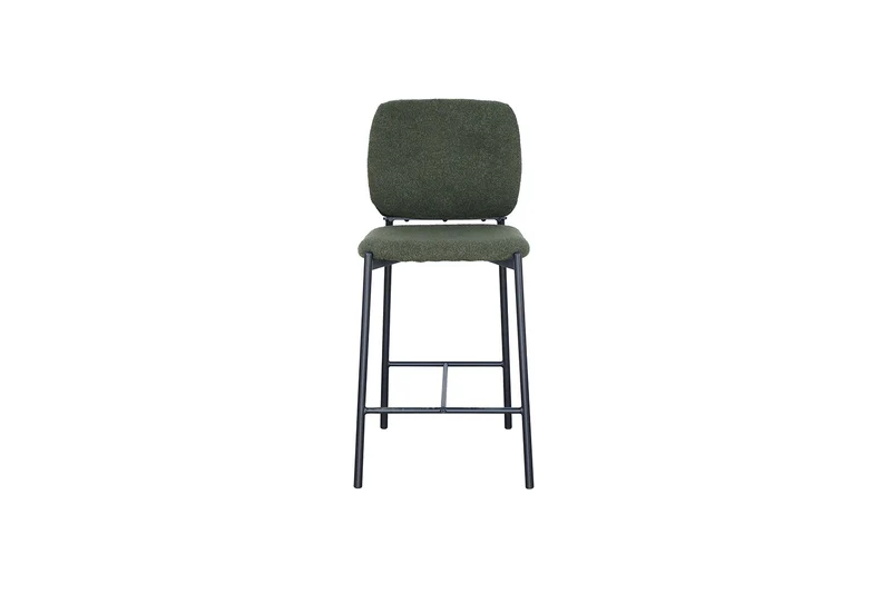 Chaise de comptoir Sophia Tissu Vert