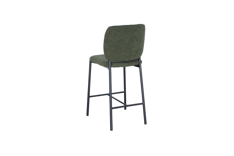 Chaise de comptoir Sophia Tissu Vert