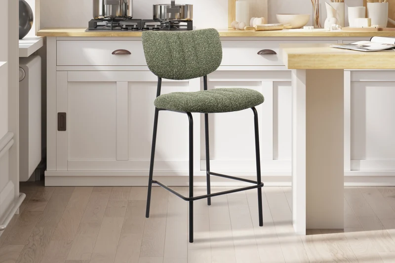 Chaise de comptoir Antura Tissu Vert