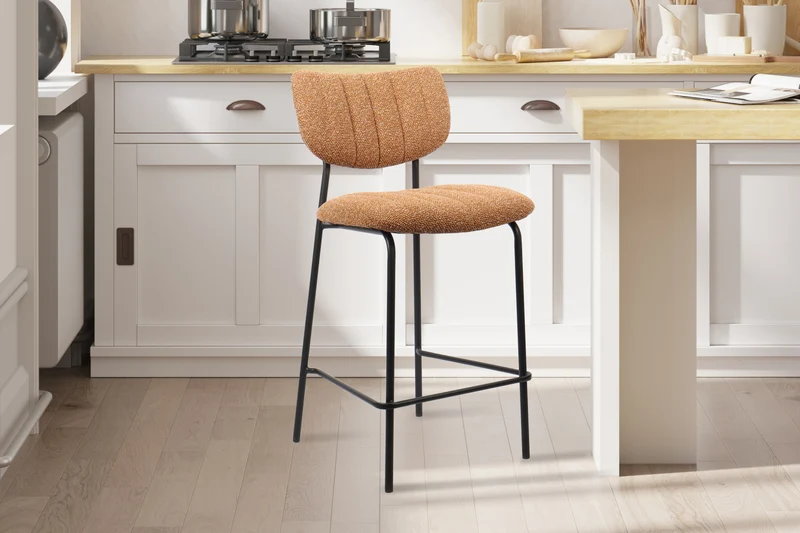 Chaise de comptoir Antura Tissu Orange
