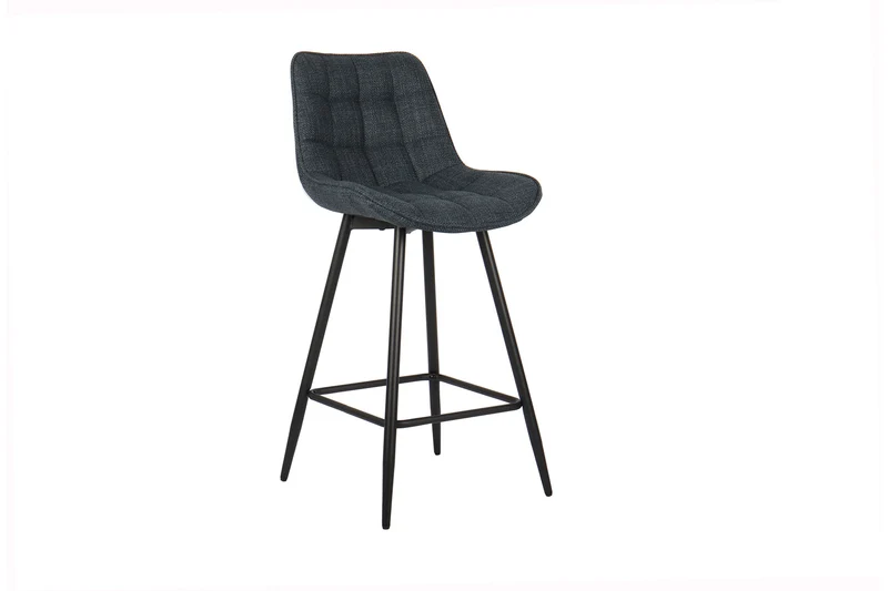 Chaise de comptoir Ariba Tissu Bleu foncé