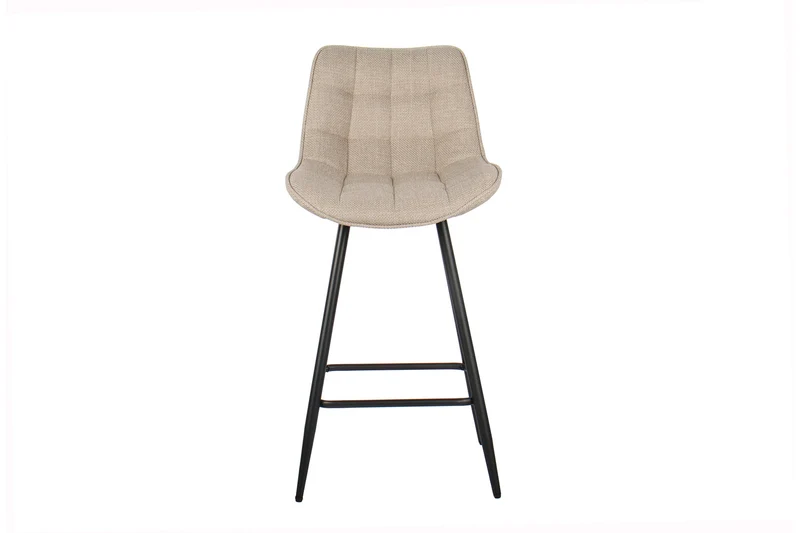 Chaise de comptoir Ariba Tissu Beige/Gris clair