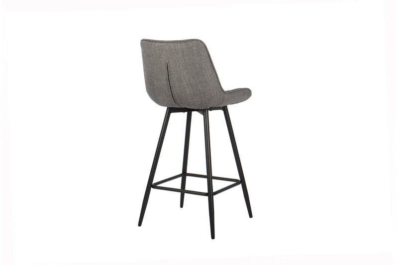 Chaise de comptoir Ariba Tissu Gris
