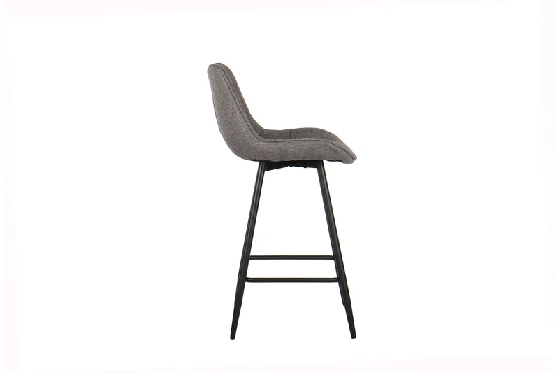Chaise de comptoir Ariba Tissu Gris