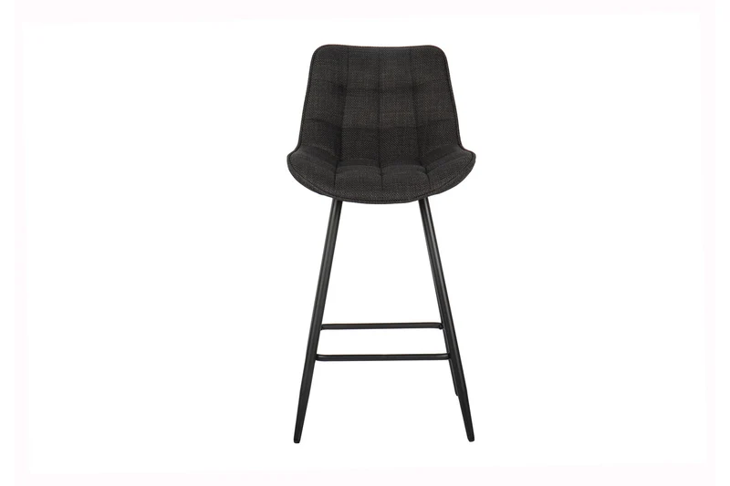 Chaise de comptoir Ariba Tissu Gris foncé