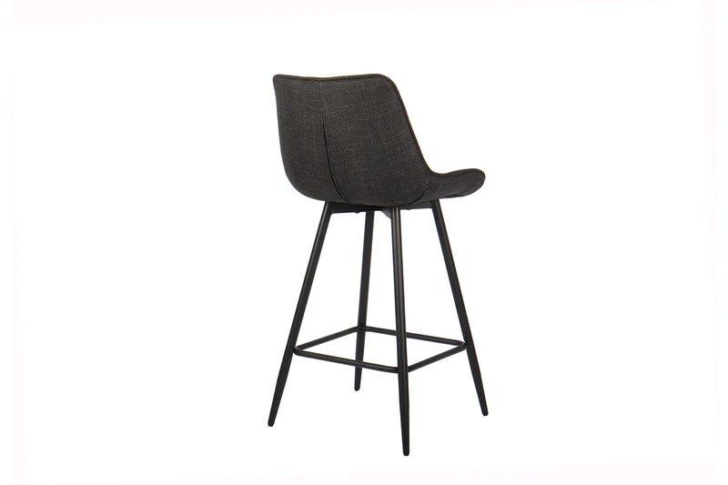 Chaise de comptoir Ariba Tissu Gris foncé