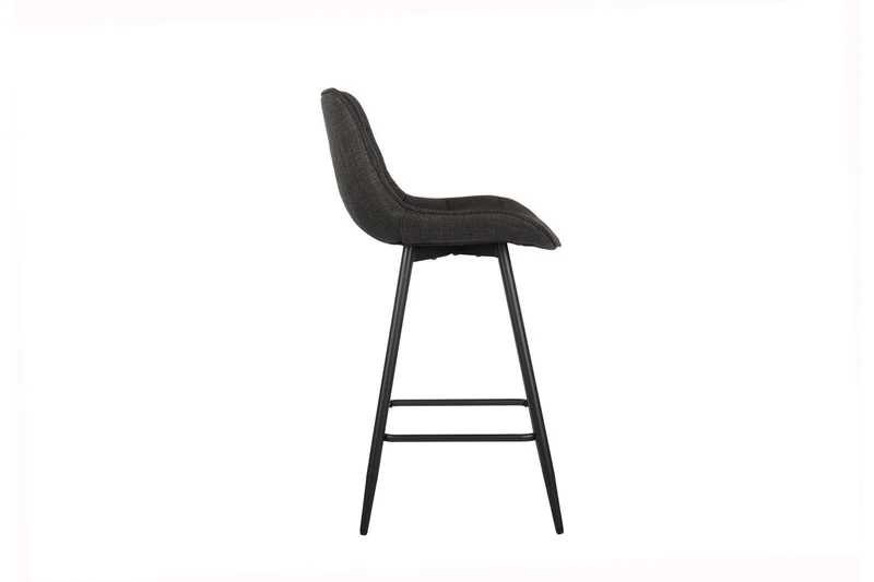 Chaise de comptoir Ariba Tissu Gris foncé