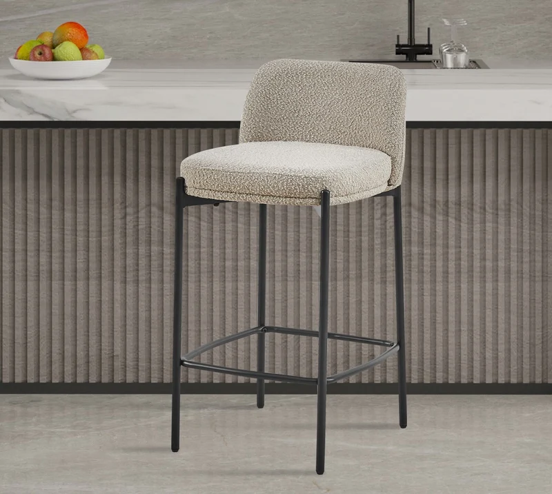 Chaise de comptoir Ella Sable