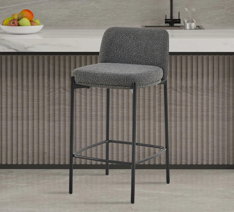 Chaise de comptoir Ella Gris