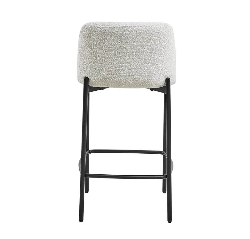 Chaise de comptoir Ella Blanc