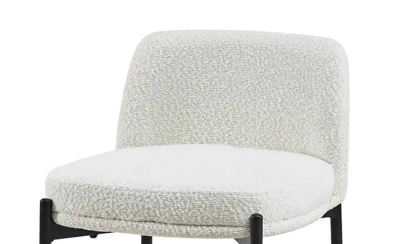 Chaise de comptoir Ella Blanc