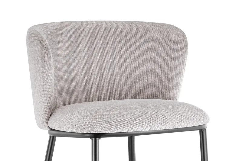 Chaise de comptoir Arthur Tissu Beige