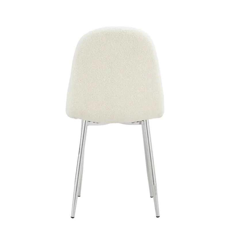 CHAISE SCANDINAVE CHROME DOUDOU