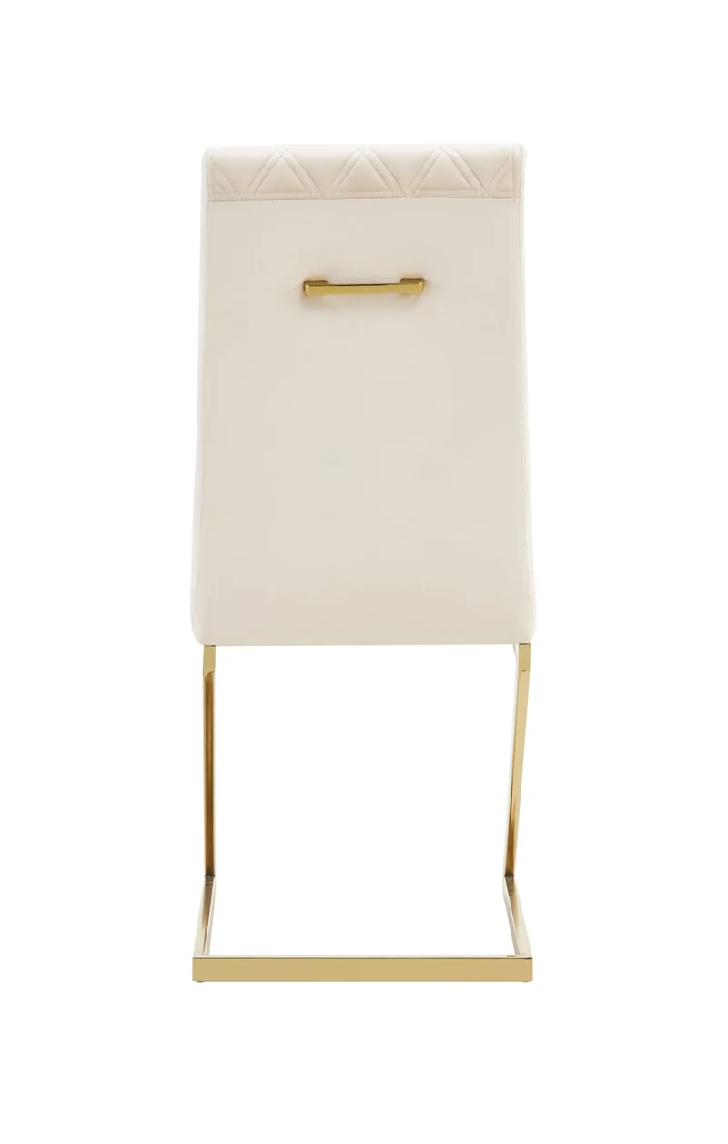 CHAISE COCOMAT MATELASSEE GOLD VELOURS BEIGE