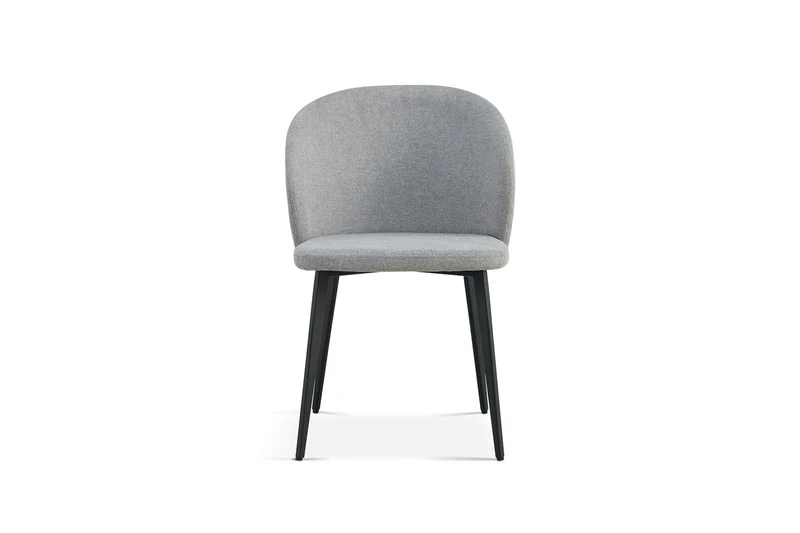 Lot de Chaises Toledo tissu Gris clair