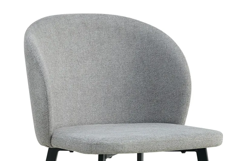 Lot de Chaises Toledo tissu Gris clair