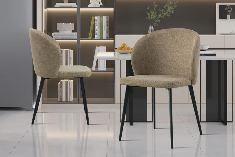 Lot de Chaises Toledo tissu Sable