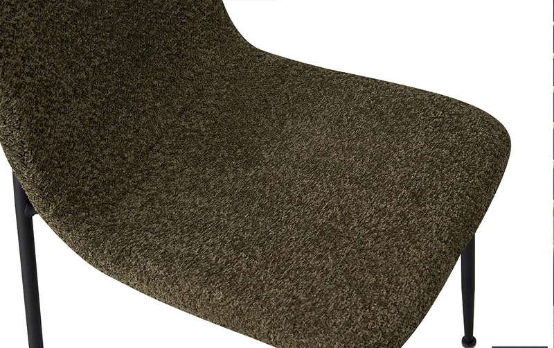 Lot de Chaises Alice laine bouclé Vert
