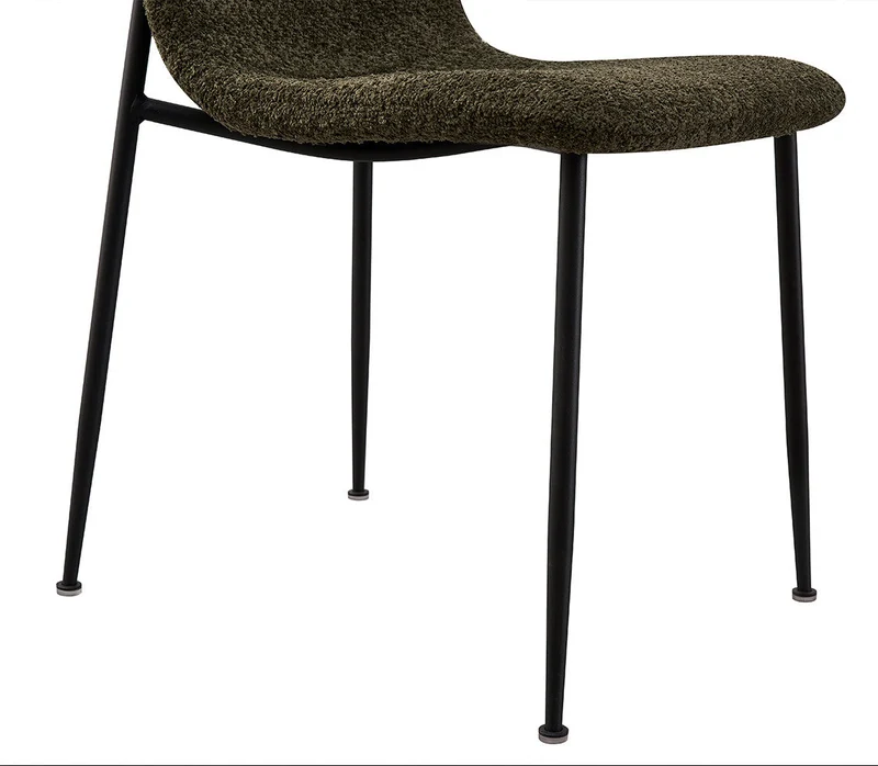 Lot de Chaises Alice laine bouclé Vert