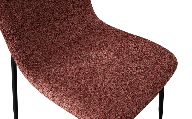 Lot de Chaises Alice laine bouclé Rose