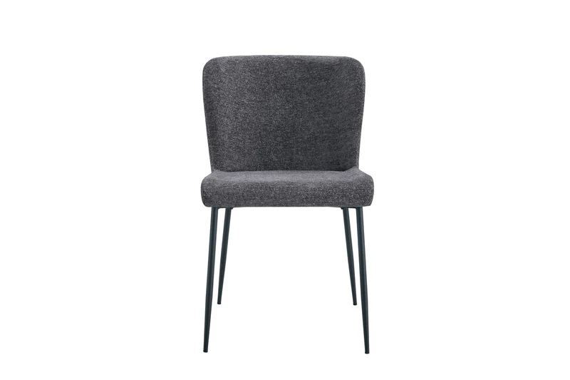 Lot de Chaises Lisa Tissu Marbella Gris foncé