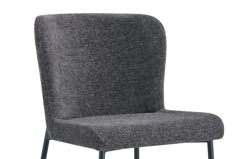 Lot de Chaises Lisa Tissu Marbella Gris foncé