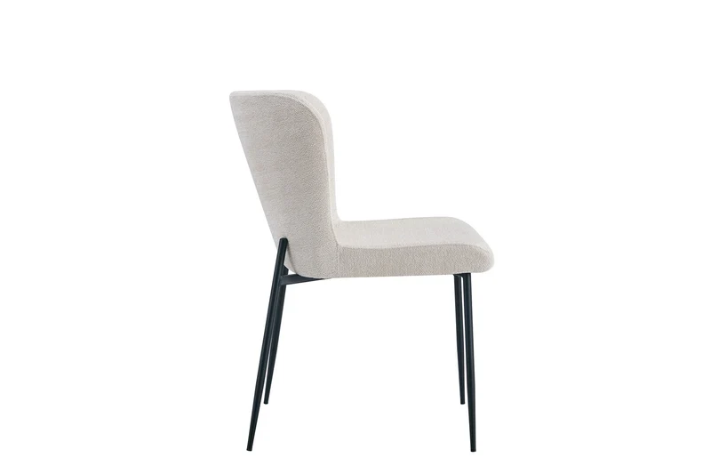Lot de Chaises Lisa Tissu Marbella Creme