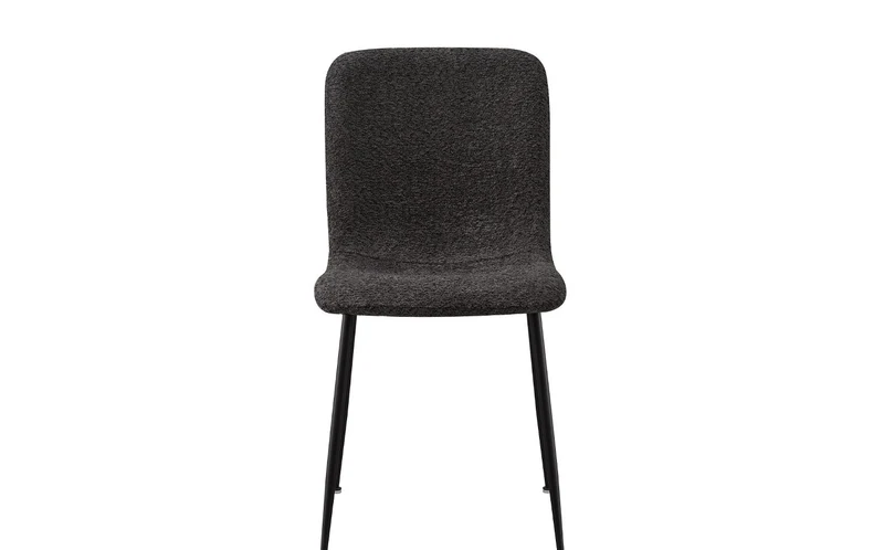 Lot de Chaises Alice laine bouclé gris