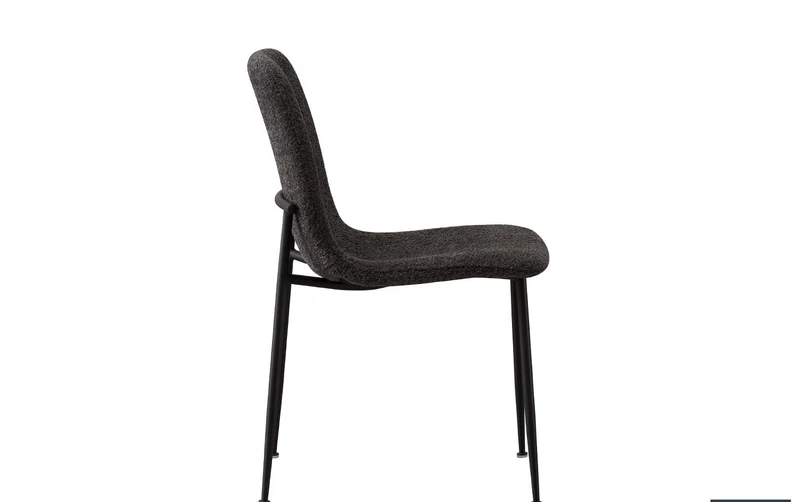 Lot de Chaises Alice laine bouclé gris